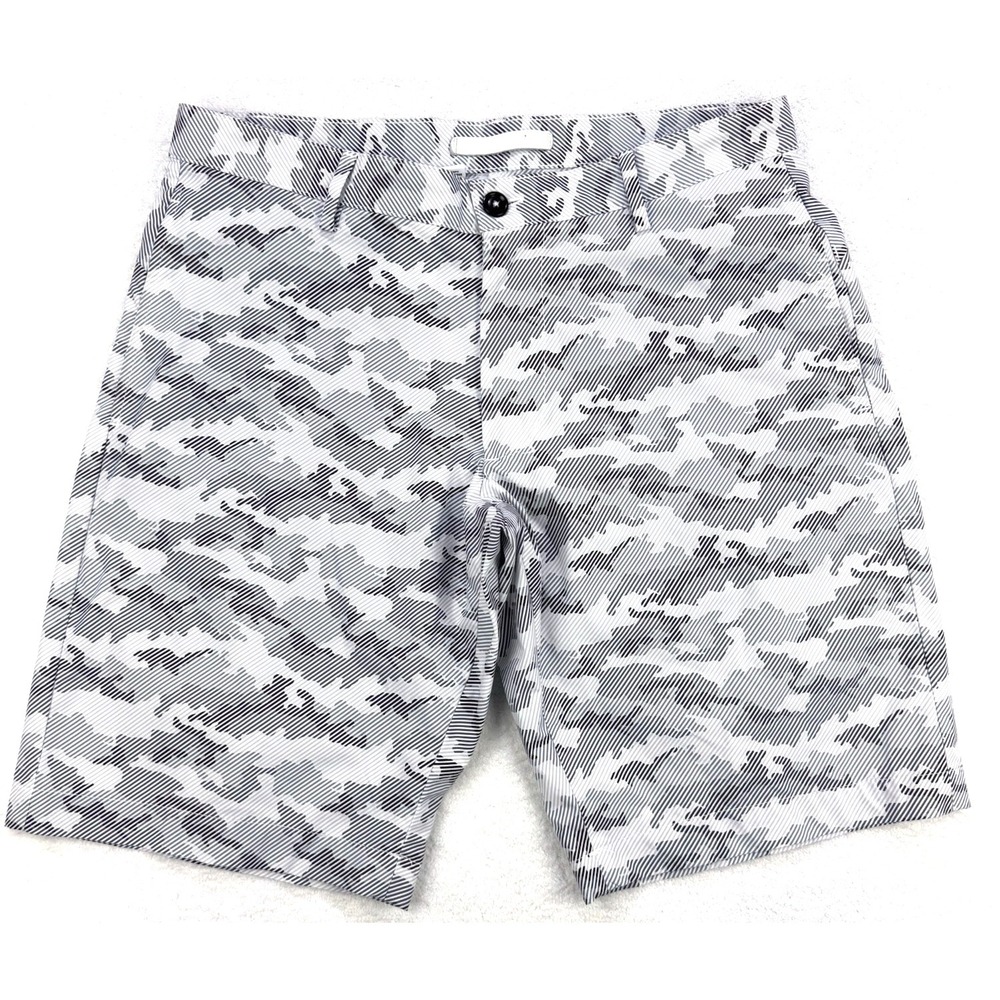 Robert Graham Swim Trunks Men 32 Board Shorts Camo No Liner Zip Pockets